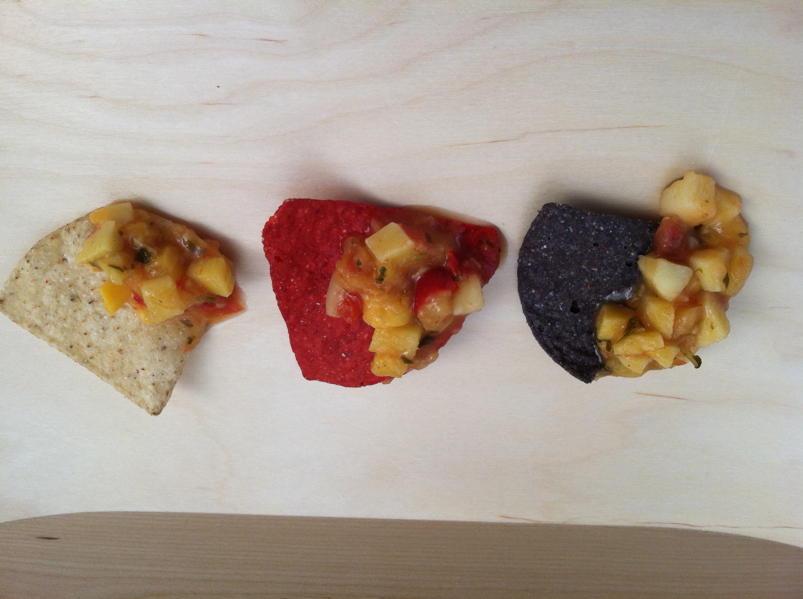 chips and mango salsa