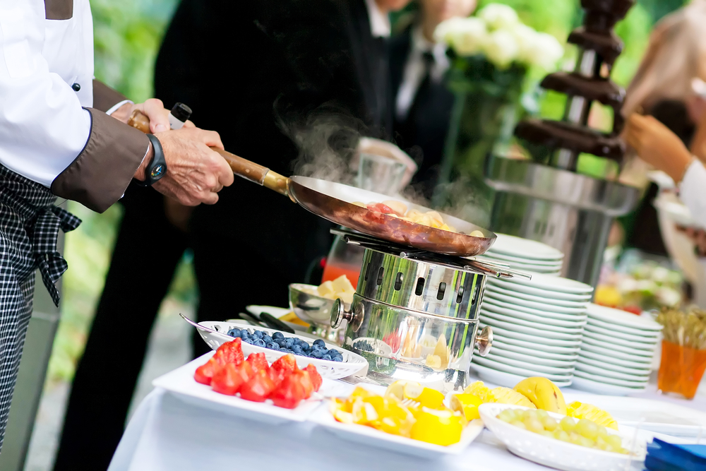 outdoor wedding catering