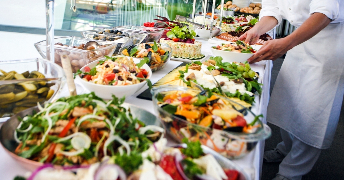 Wedding Reception Catering Setup by Brown Brothers
